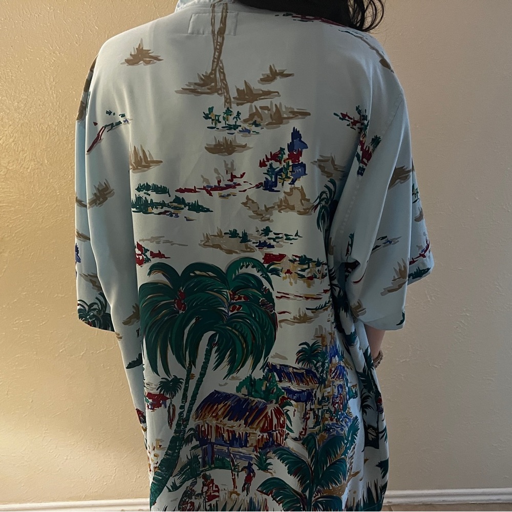 oversized beach button down - Picture 2 of 3
